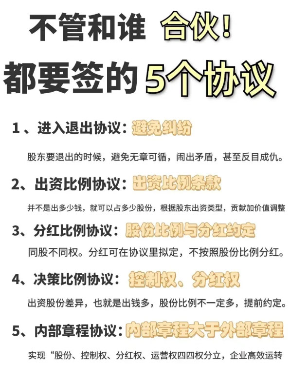 合伙必须要签的5个协议.jpg