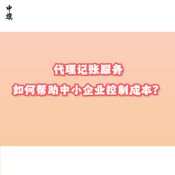 代理记账服务如何帮助中小企业控制成本？